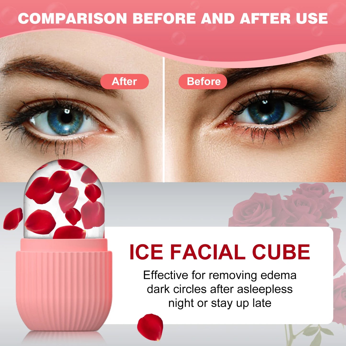 Rodillo de Hielo Facial- Efecto flash