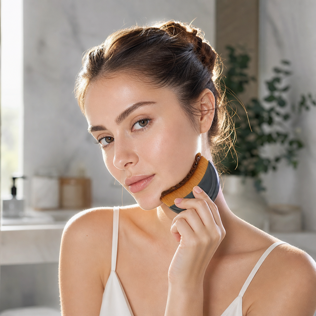 Cepillo de Drenaje Linfático Facial · Rutina Glow GuerreraSkin